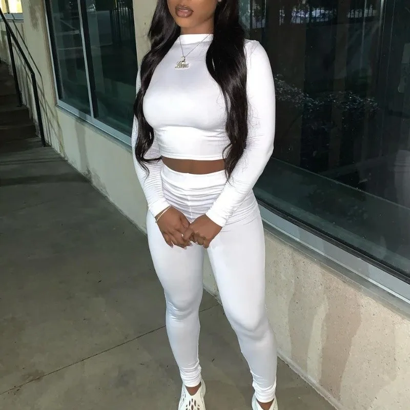 Casual Clothing Custom Logo Solid Lady Long Sleeve Crop Top And Pant Set For Women Women's 2piece Outfits 2 Two Piece Pants Sets, White,black,khaki
Casual Clothing Custom Logo Solid Lady Long Sleeve Crop Top And Pant Set For Women Women's 2piece Outfits 2 Two Piece Pants Sets, White,black,khaki