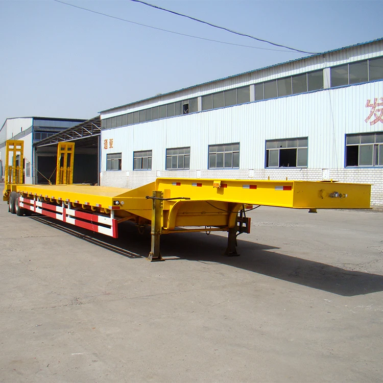 hot selling transport lowbed low bed semi truck trailer for sale, View
