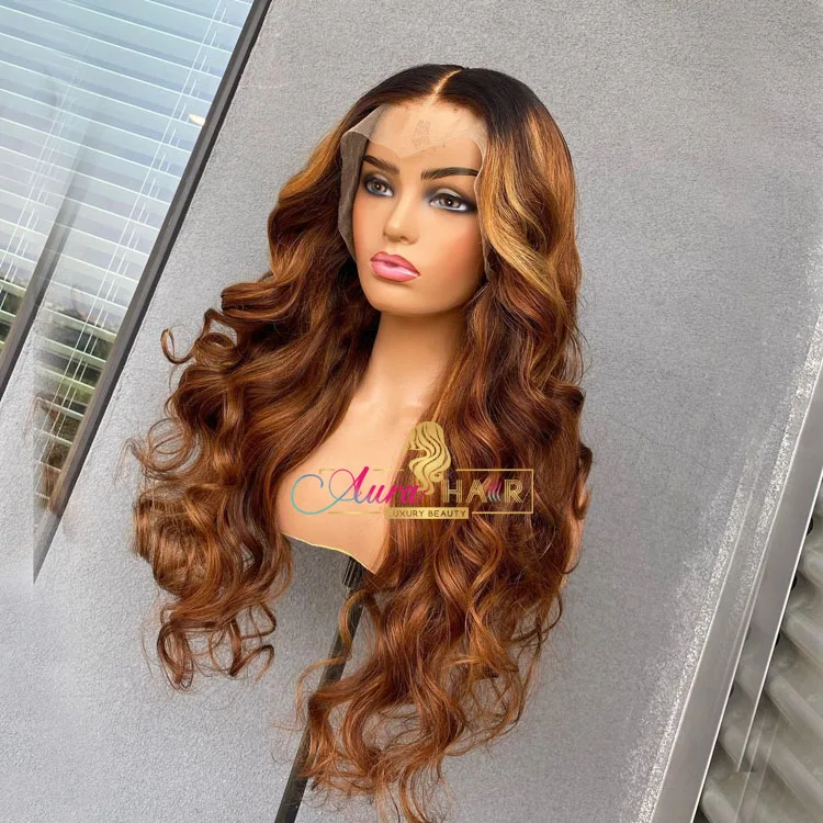 1b#27 Highlight lace front wig body wave Double Drawn Cuticle Aligned Virgin Hair 13*6 Lace frontal Wig For Black Women
1b#27 Highlight lace front wig body wave Double Drawn Cuticle Aligned Virgin Hair 13*6 Lace frontal Wig For Black Women
