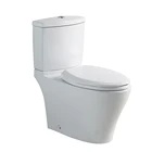 Factory Direct Supply Elongated Ceramic Two Pieces Toilet