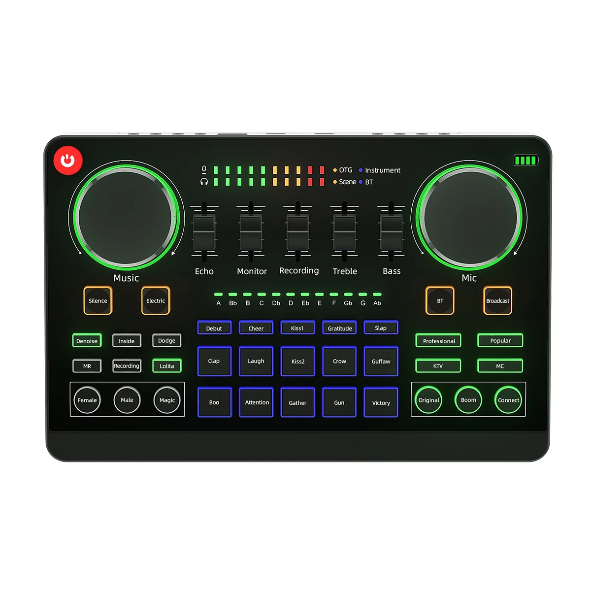 S9 Audio Card Set Live Sound Card Intelligent Volume Adjustable Audio Card Bluetooths Wired Microphone Live Show Sound Adapter, Black
S9 Audio Card Set Live Sound Card Intelligent Volume Adjustable Audio Card Bluetooths Wired Microphone Live Show Sound Adapter, Black