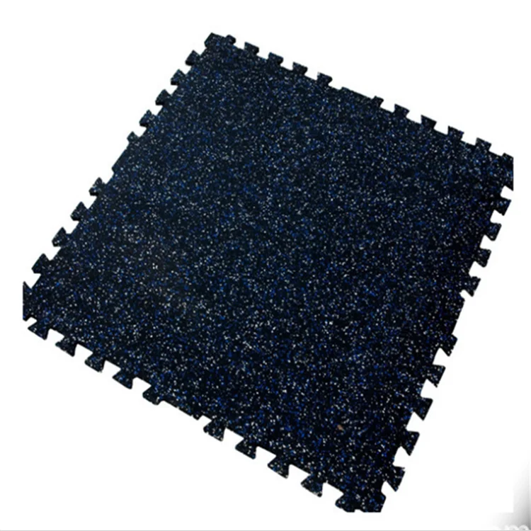 Soundproof Interlocking Rubber Flooring Mats Gym Rubber Tile For