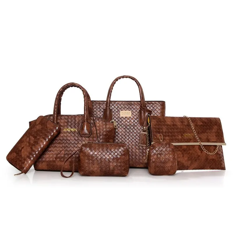 

Wholesale weekend bags for woman fashion luxury leather bag set handbag, 5 colors