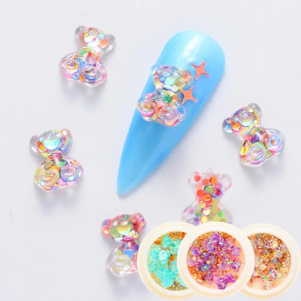 Kawaii Small Bear Designs Rhinestones Mix Mini Stones 3D Charm Resin Material Manicure Jewelry Accessories For Nail Art
Kawaii Small Bear Designs Rhinestones Mix Mini Stones 3D Charm Resin Material Manicure Jewelry Accessories For Nail Art