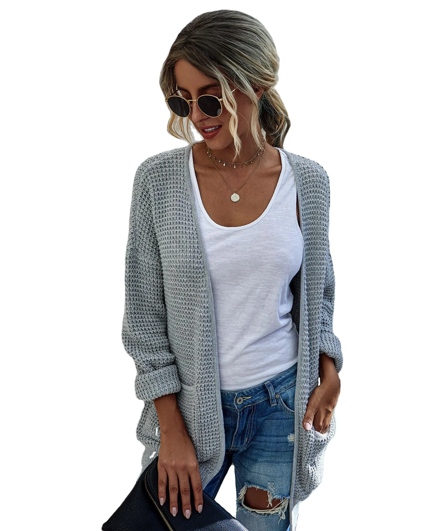 Women Loose Long Cardigan Sweater Fashion Design Solid Color Casual Knitting Comfort Coat
Women Loose Long Cardigan Sweater Fashion Design Solid Color Casual Knitting Comfort Coat