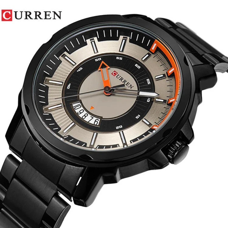 CURREN 8229 Mens Brand Luxury Black Stainless Steel Quartz Man Watch Men Casual Sport Clock Male Wristwatch Relogio Masculino
CURREN 8229 Mens Brand Luxury Black Stainless Steel Quartz Man Watch Men Casual Sport Clock Male Wristwatch Relogio Masculino