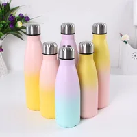 Gradient Color Doublewall Portable Cola shape stainless steel cup water coffee Thermos Bottle
Gradient Color Doublewall Portable Cola shape stainless steel cup water coffee Thermos Bottle