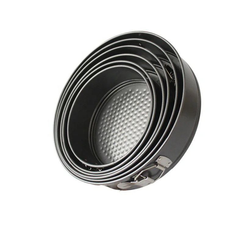 Carbon Steel Non-stick Baking Tool Circular Live Bottom Lock Buckle Cake Baking Mold, Black
Carbon Steel Non-stick Baking Tool Circular Live Bottom Lock Buckle Cake Baking Mold, Black