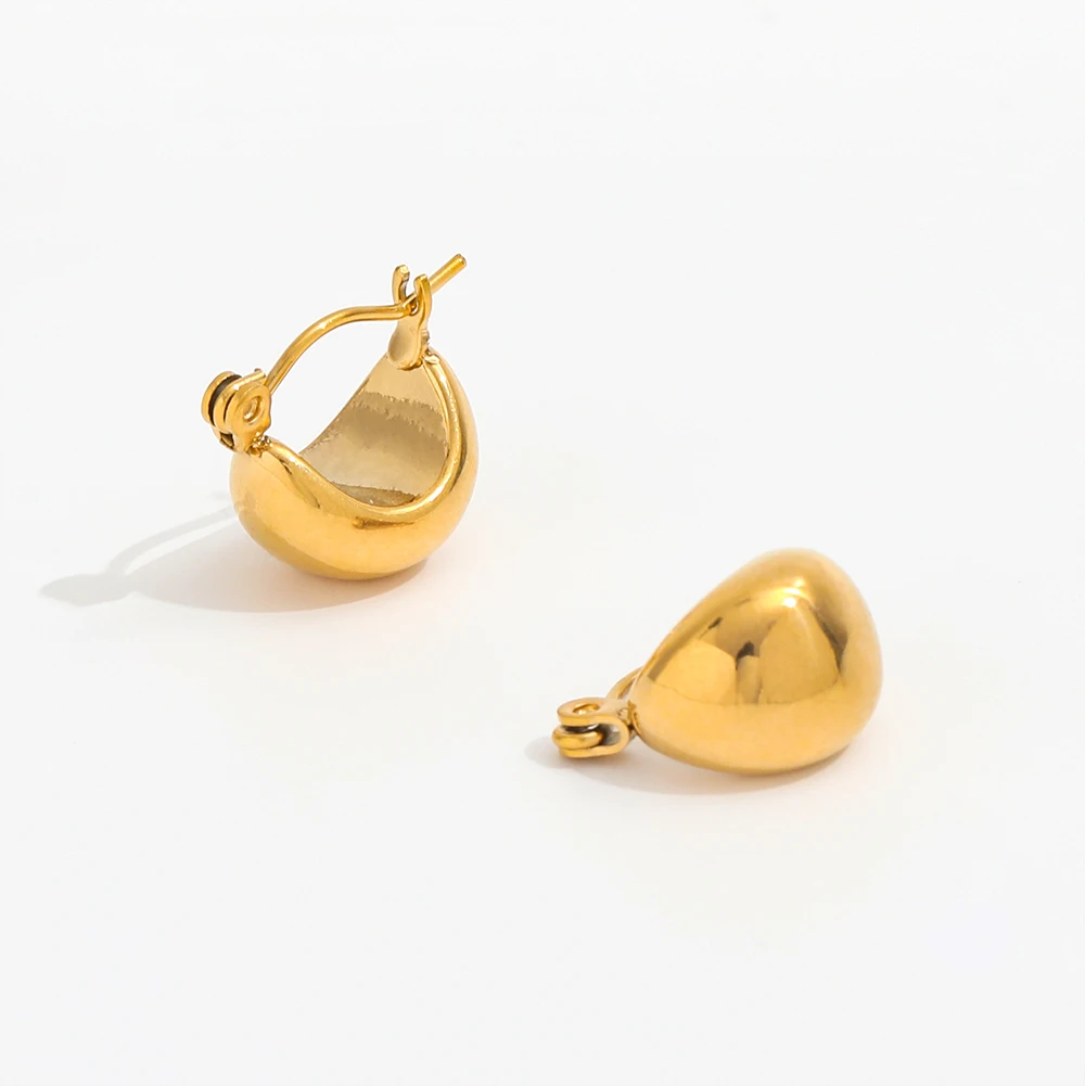 Joolim 18K PVD Gold Plated Dainty Hoop Earring Trendy Stainless Steel Earring Jewelry
Joolim 18K PVD Gold Plated Dainty Hoop Earring Trendy Stainless Steel Earring Jewelry