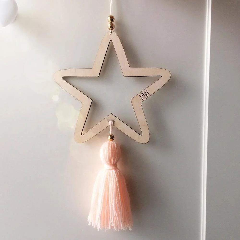 Nordic style wooden star hanging bead tassel pendant hanging wall gift for kids room decoration nursery decor
Nordic style wooden star hanging bead tassel pendant hanging wall gift for kids room decoration nursery decor