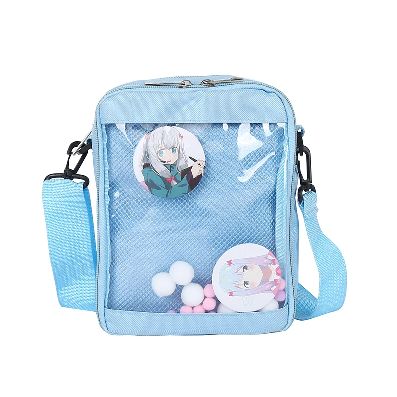 Canvas messenger single pin display women crossbody ladies sling bag with PVC front window
Canvas messenger single pin display women crossbody ladies sling bag with PVC front window