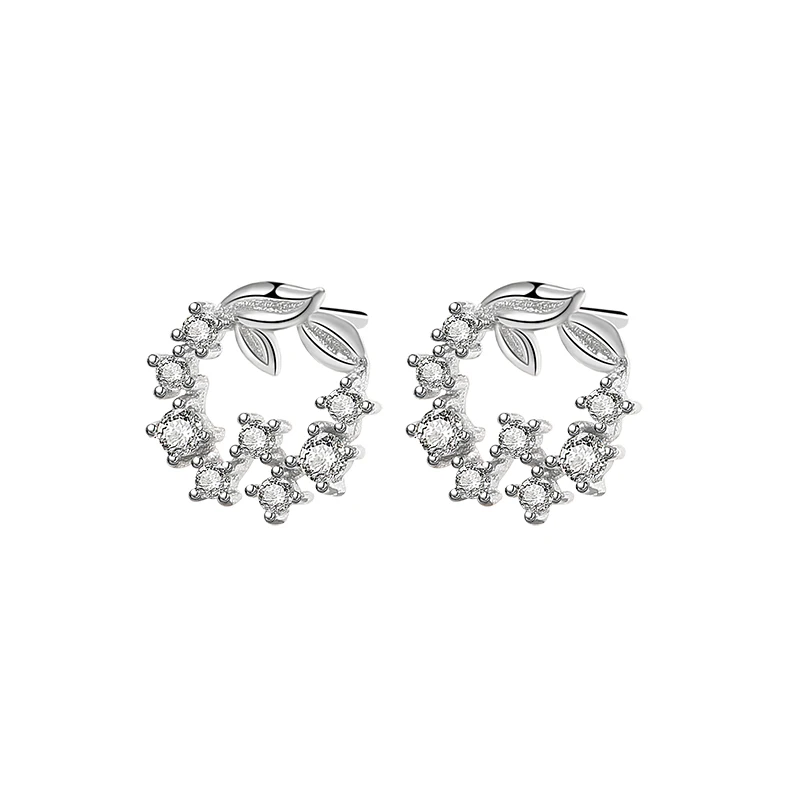 Korean earrings 2020 Sterling Silver Zircon Flower Circle Stud Earrings for Women
Korean earrings 2020 Sterling Silver Zircon Flower Circle Stud Earrings for Women