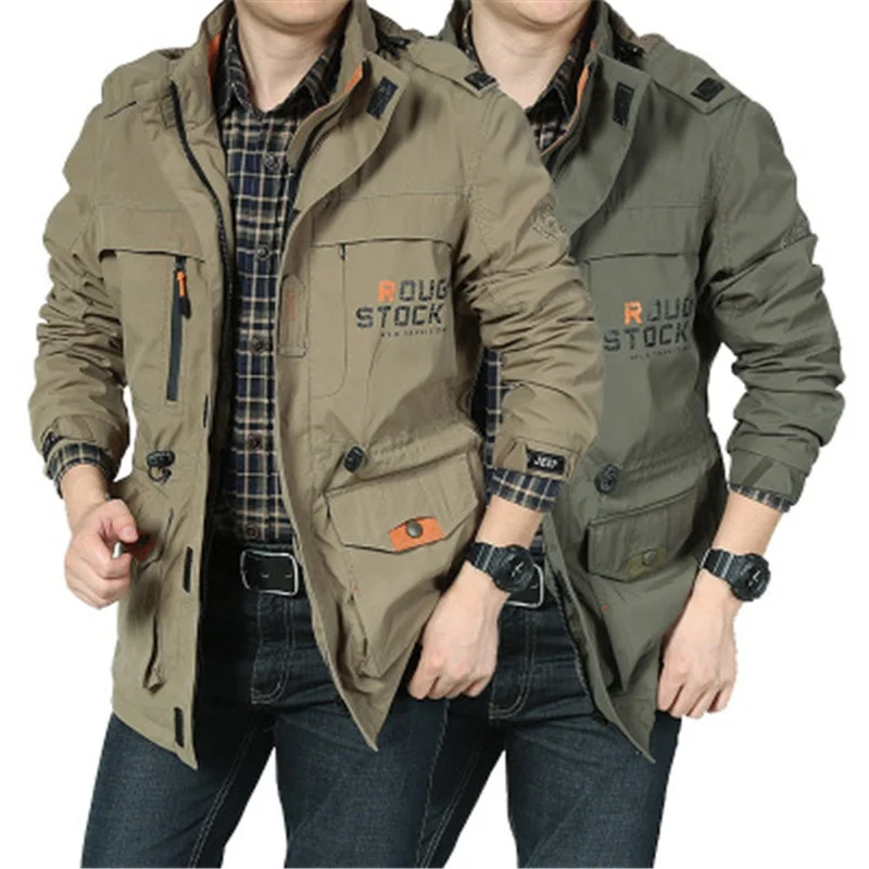 Casual Outdoors Autumn Men's Jackets, Army green/blue/khaki 
Casual Outdoors Autumn Men's Jackets, Army green/blue/khaki