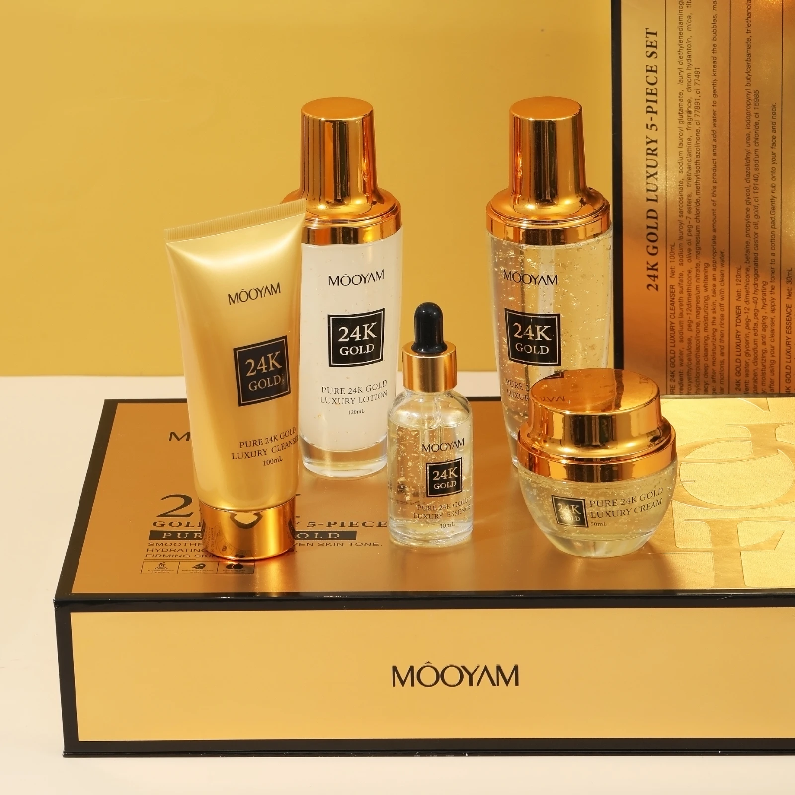 women facial kit face moisturizing gold glowing whitening skin care set custom logo 24k gold anti-aging skin care gold set (new)
women facial kit face moisturizing gold glowing whitening skin care set custom logo 24k gold anti-aging skin care gold set (new)