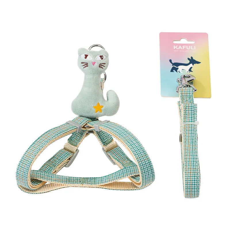 Adjustable Design Cat Chest Strap Traction Anti Break Rope Pet Collars And Leash Set
Adjustable Design Cat Chest Strap Traction Anti Break Rope Pet Collars And Leash Set