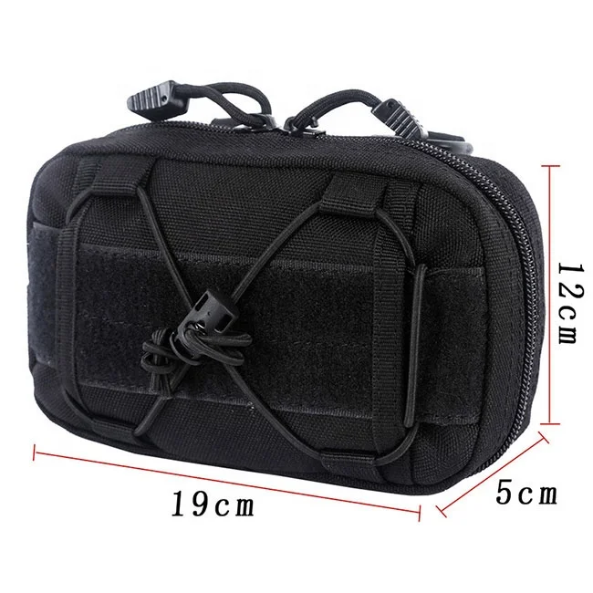 

Utility Nylon Pouch Waist Pack, 1000D Tactical Molle Waist Bags, EDC Tool Belt Bag