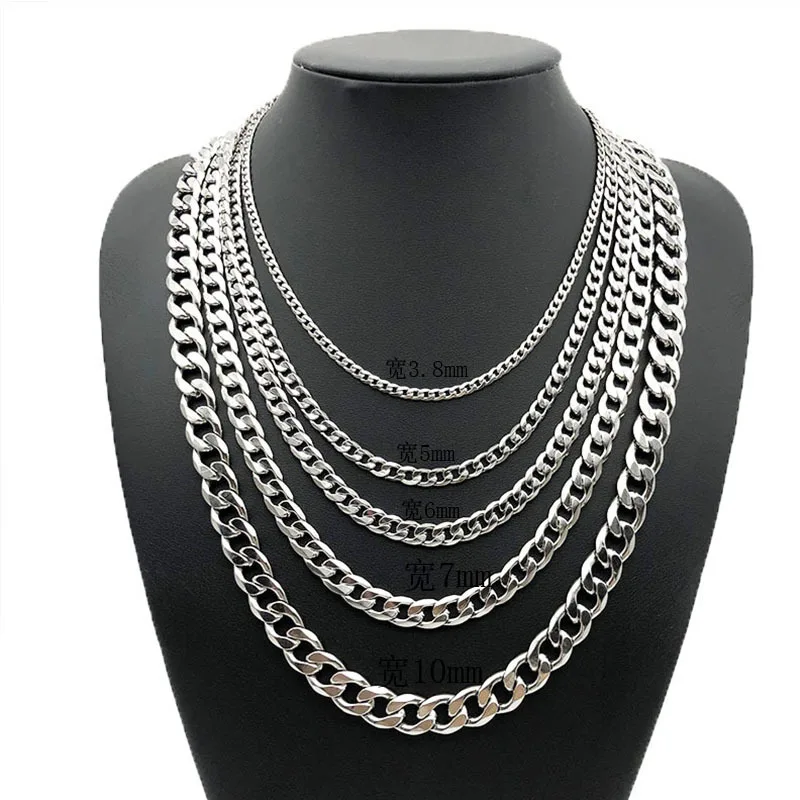 stainless steel NK six-sided grinding necklace men's hip hop personality Cuban link chain with lobster buckle
stainless steel NK six-sided grinding necklace men's hip hop personality Cuban link chain with lobster buckle
