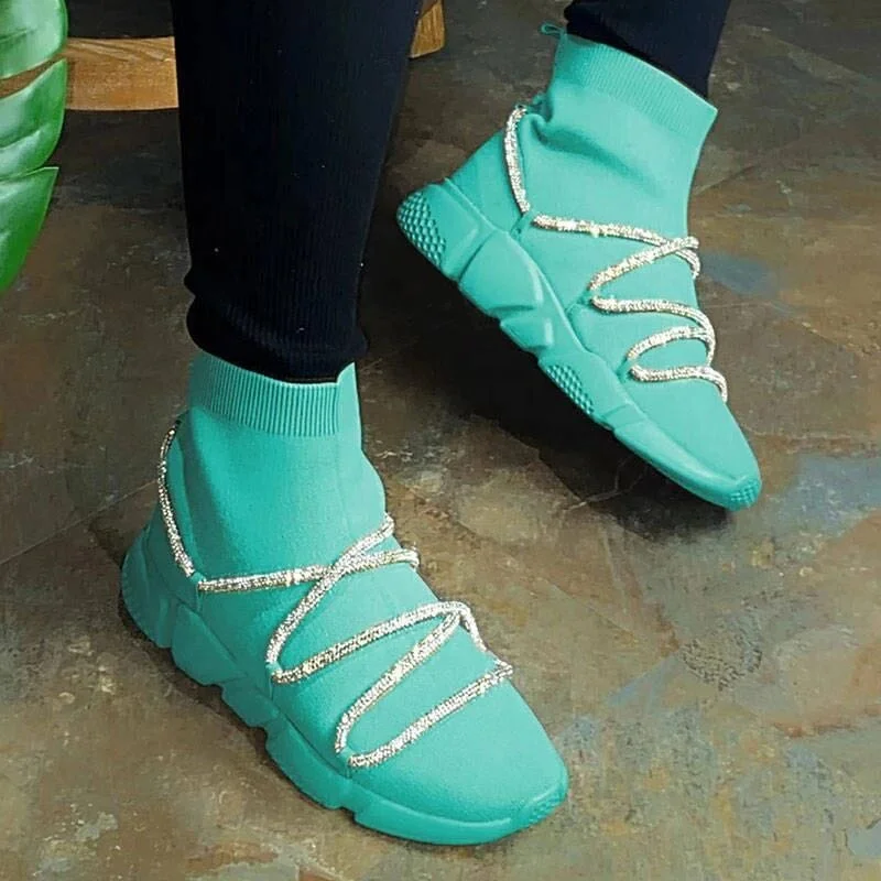 Solid Stretch Upper Special Design Women Sneakers Platform Sports Shoes For Ladies Big Size 43 Slip-on Casual Shoes, Green,black,grey,pink,apricot
Solid Stretch Upper Special Design Women Sneakers Platform Sports Shoes For Ladies Big Size 43 Slip-on Casual Shoes, Green,black,grey,pink,apricot
