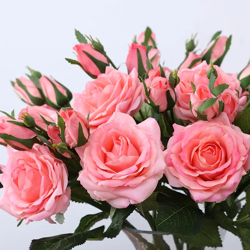 Artificial decorative flower moisturizing rose wedding home living room decoration flowers and plants
Artificial decorative flower moisturizing rose wedding home living room decoration flowers and plants