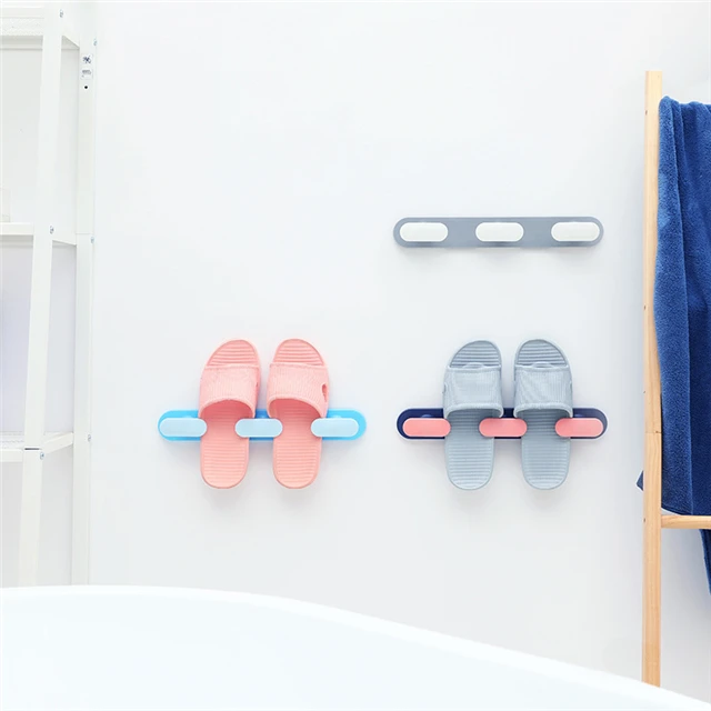 Bathroom Wall Hanging Slippers Drain Rack Shoe Organizer Household Storage Tools, As show
Bathroom Wall Hanging Slippers Drain Rack Shoe Organizer Household Storage Tools, As show
