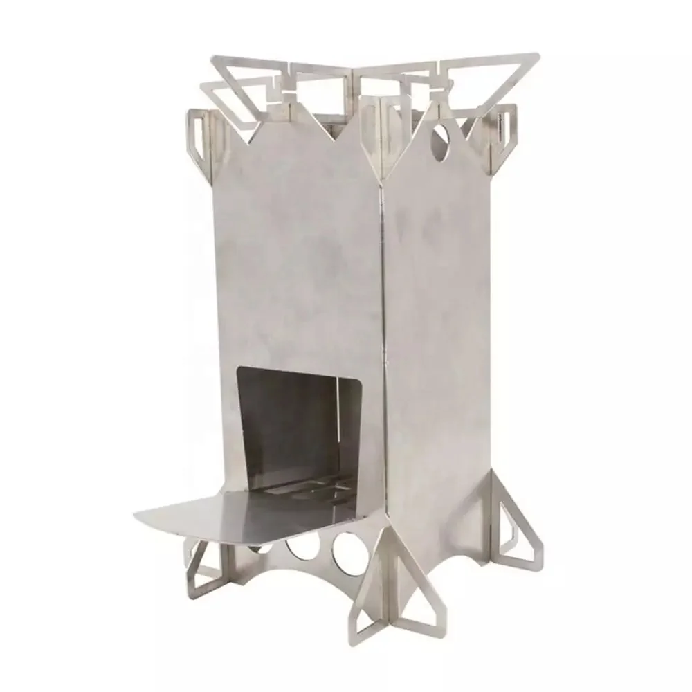 TY Portable Stainless Steel Folding Wood Stove Collapsible Burning Rocket Stove for Outdoor Camping Cooking, Silver
TY Portable Stainless Steel Folding Wood Stove Collapsible Burning Rocket Stove for Outdoor Camping Cooking, Silver
