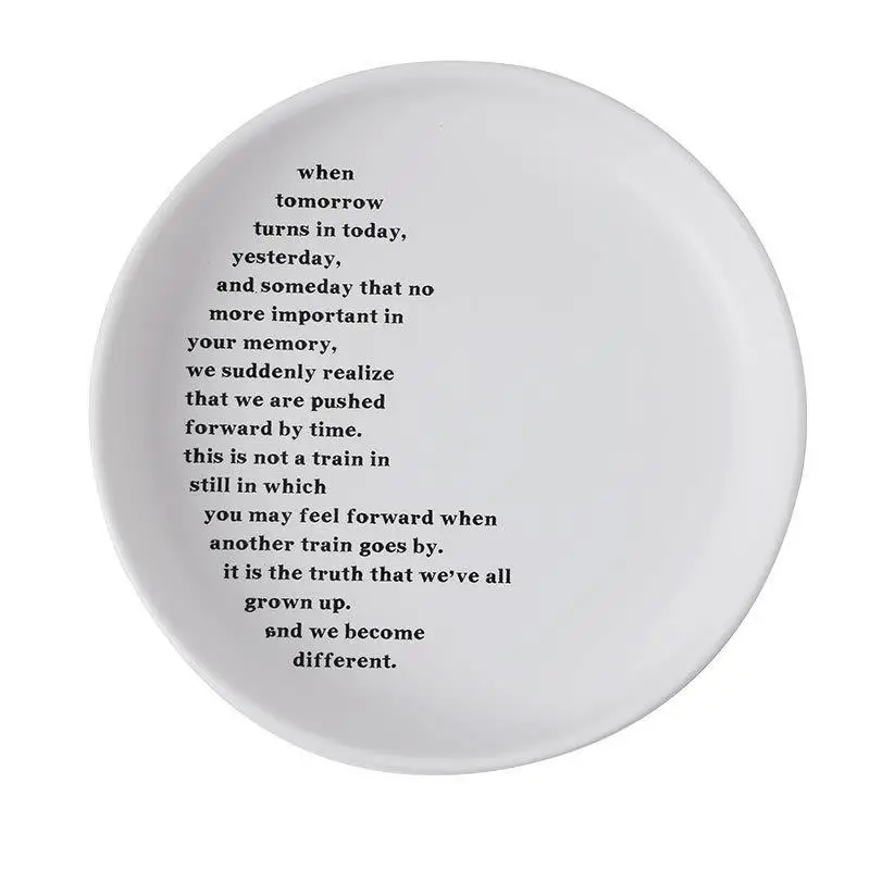 English Alphabet Ceramics Matte Cutlery Tray Bowl Dish Household Rice Bowl Plate Western Cuisine Plate
English Alphabet Ceramics Matte Cutlery Tray Bowl Dish Household Rice Bowl Plate Western Cuisine Plate