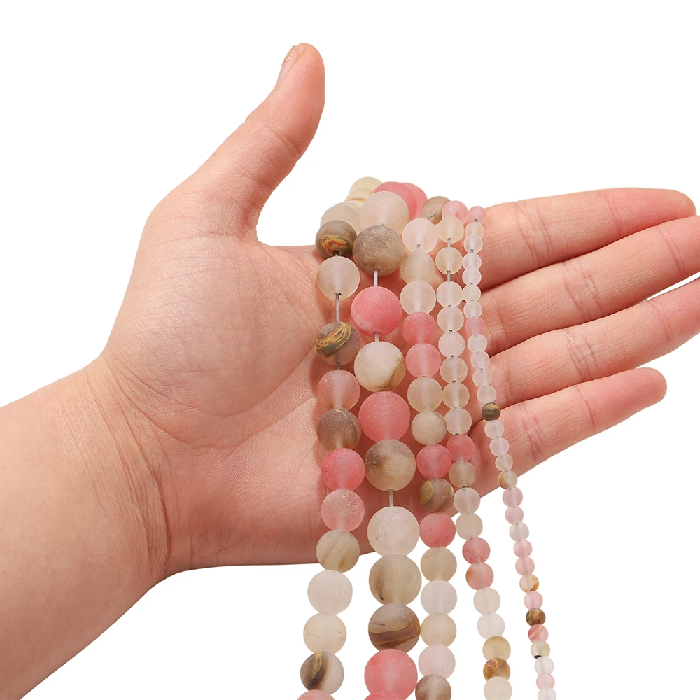 1strand/lot 4 6 8 10 12mm Matte Tea Watermelon Stone Round Loose Beads For DIY Bracelet Jewelry Makings Supplies Wholesale, Mix
1strand/lot 4 6 8 10 12mm Matte Tea Watermelon Stone Round Loose Beads For DIY Bracelet Jewelry Makings Supplies Wholesale, Mix
