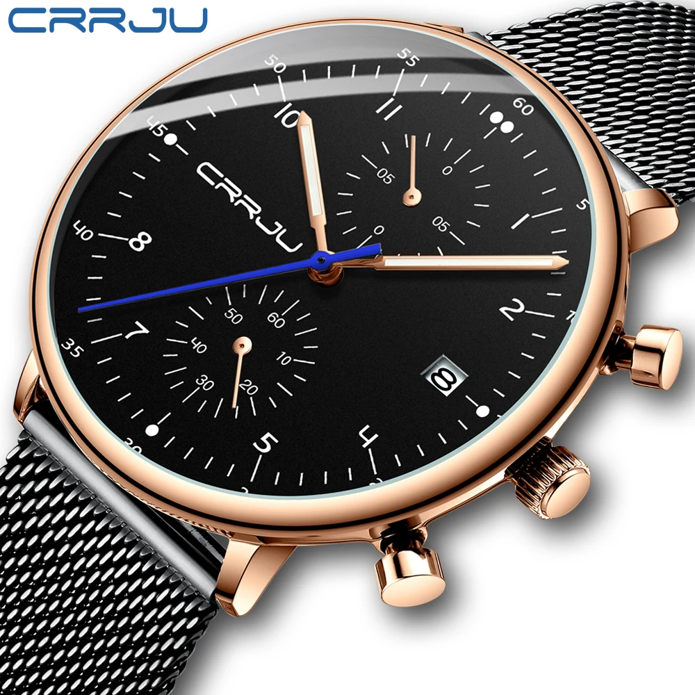 CRRJU 2278 Luxury Brand Men's Watches Full Steel Business Wristwatch Waterproof Quartz Male Clock Relogio Masculino
CRRJU 2278 Luxury Brand Men's Watches Full Steel Business Wristwatch Waterproof Quartz Male Clock Relogio Masculino
