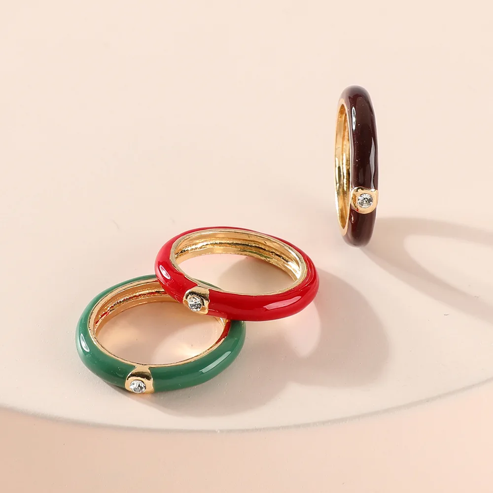 Jewelry making supplies colorful enamel ring set painted anel feminino, Optional as picture,or customized 
Jewelry making supplies colorful enamel ring set painted anel feminino, Optional as picture,or customized