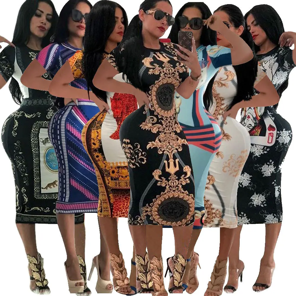 European and American style multicolor printed dress stand alone AliExpress ebay nightclub skirt female spot
European and American style multicolor printed dress stand alone AliExpress ebay nightclub skirt female spot