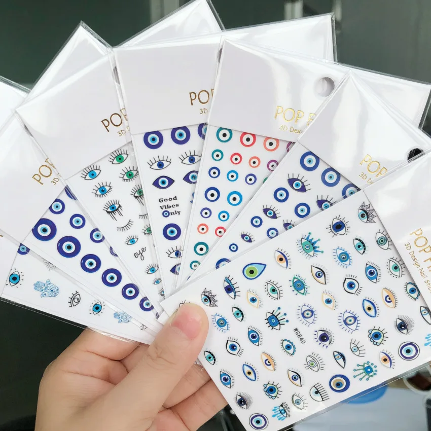 New arrival Color Exquisite Eye Adhesive Self-adhesive Blue Eye Nail Sticker for Nail Art Decoration Diy Adhesive Nail Decals, Colorful
New arrival Color Exquisite Eye Adhesive Self-adhesive Blue Eye Nail Sticker for Nail Art Decoration Diy Adhesive Nail Decals, Colorful