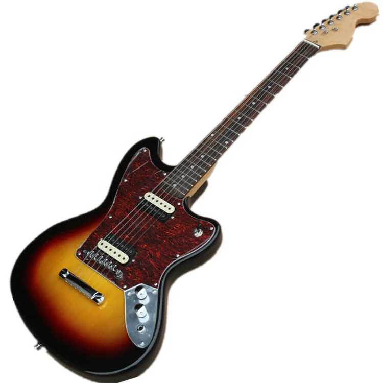 

shijie electric guitar Tobacco Sunburst Electric Guitar with Chrome Hardware,Red Pearl Pickguard,HH Pickups