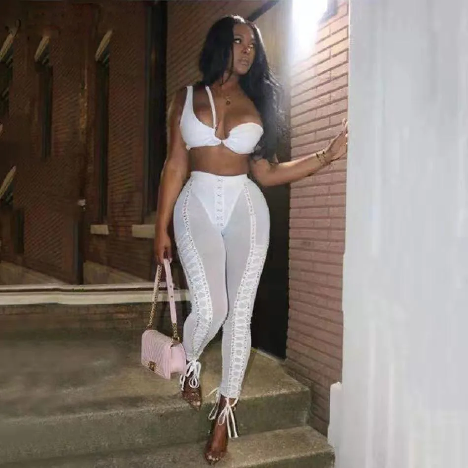 2021 Hot Selling Women Clubwear Designer Sexy Halter Sleeveless Sling White Halter Sleeveless Sling Summer Two Piece Set, As picture shown
2021 Hot Selling Women Clubwear Designer Sexy Halter Sleeveless Sling White Halter Sleeveless Sling Summer Two Piece Set, As picture shown