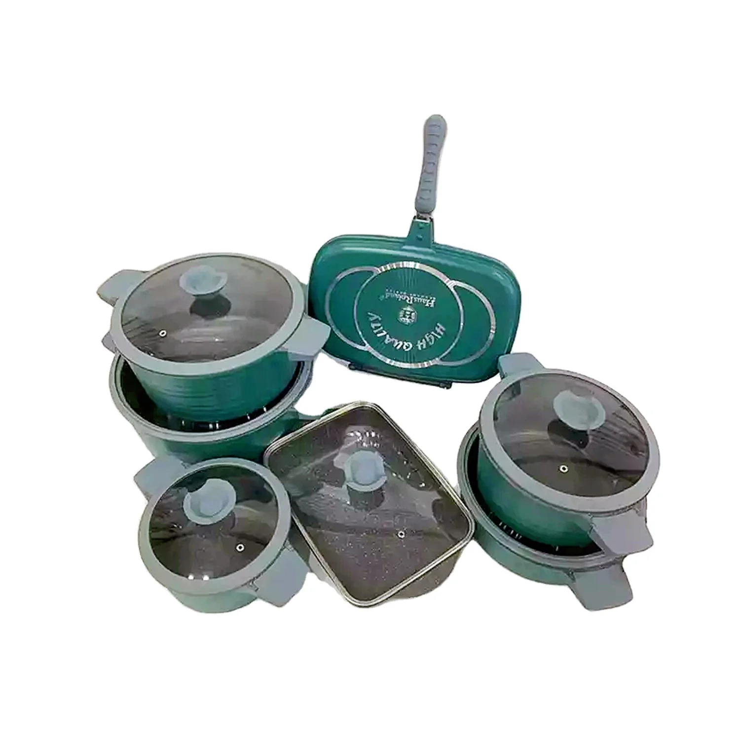 Customized Color Glass Lid Kitchen Non Stick Aluminium Cookware Sets Pans
Customized Color Glass Lid Kitchen Non Stick Aluminium Cookware Sets Pans