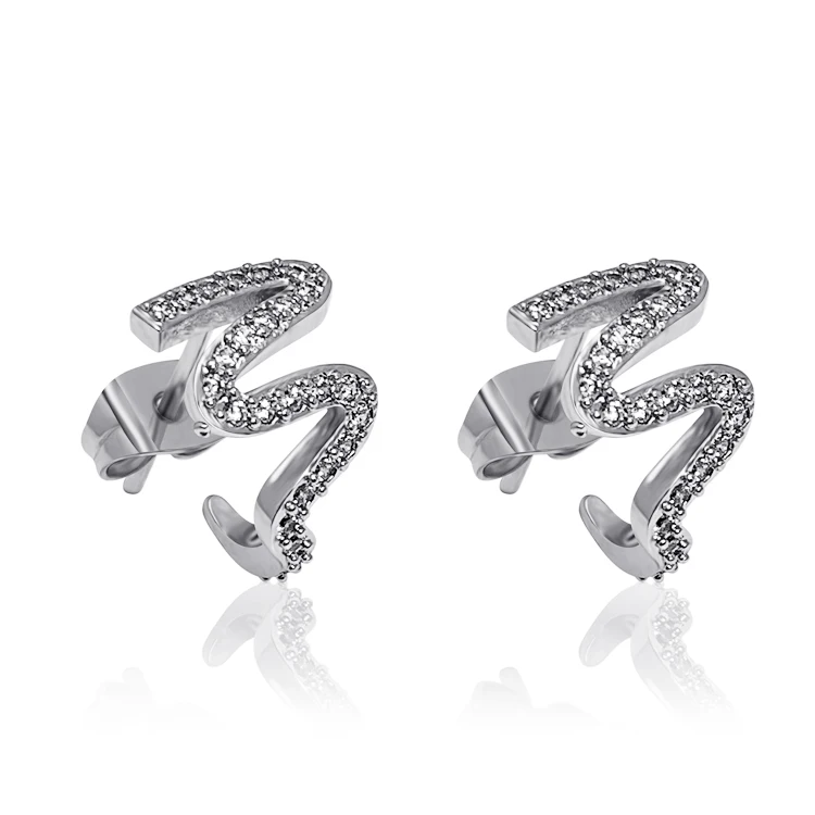 Lotus Brazilian jewelry silver earrings new design stud earrings zirconia jewelry, Platinum
Lotus Brazilian jewelry silver earrings new design stud earrings zirconia jewelry, Platinum