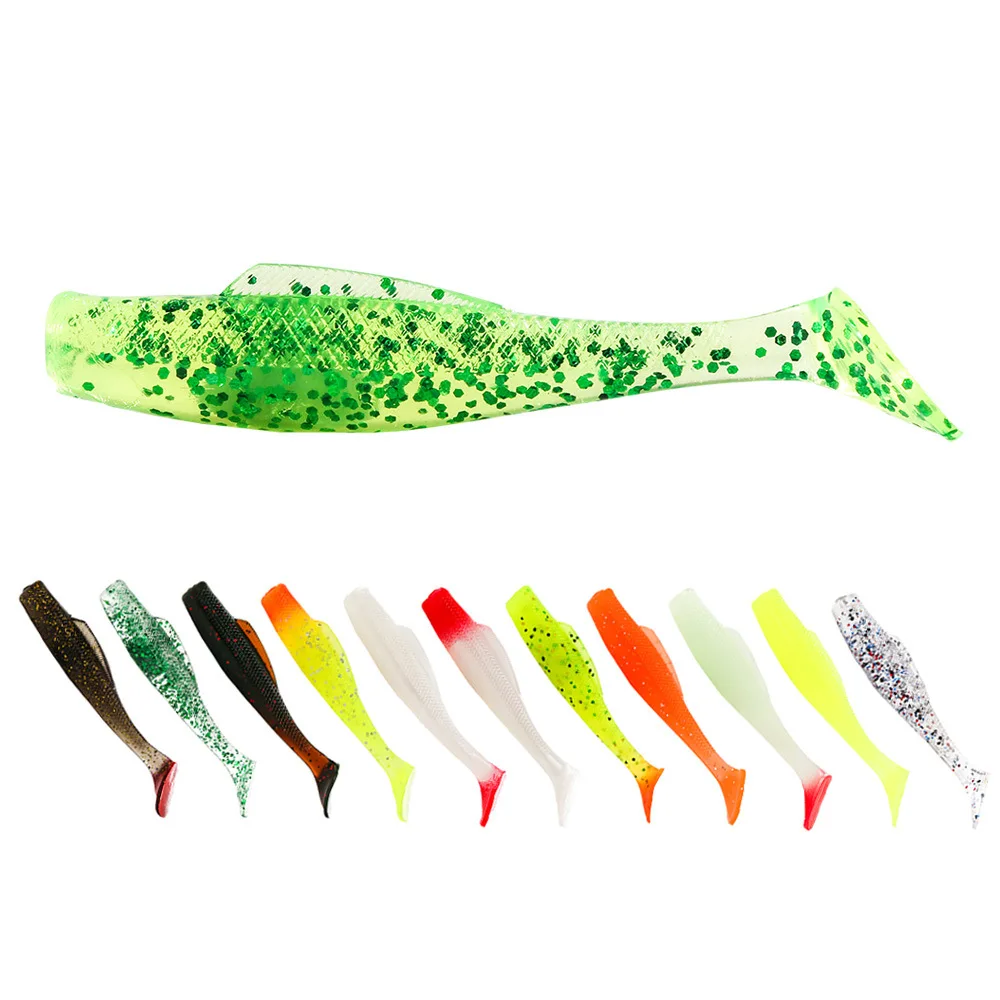 Hot sale TPR Material soft lure 8cm 4.8g floating paddle tail T Tail fish worm shad, Various color
Hot sale TPR Material soft lure 8cm 4.8g floating paddle tail T Tail fish worm shad, Various color