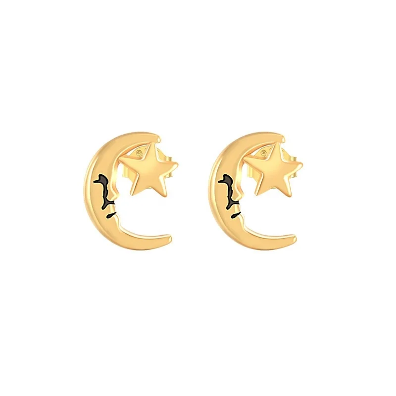 New Design 925 Sterling Silver Star Moon Earring 18k Gold Plated Daily Stud Earring, Gold and silver
New Design 925 Sterling Silver Star Moon Earring 18k Gold Plated Daily Stud Earring, Gold and silver