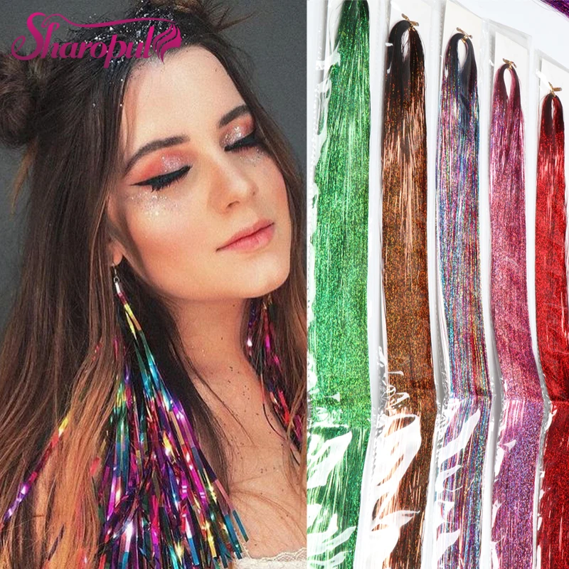 Hair Tinsel Glitter Extensions 18 Colors Set Shiny Fairy Hair Dazzle Glitter Hair Extensions
Hair Tinsel Glitter Extensions 18 Colors Set Shiny Fairy Hair Dazzle Glitter Hair Extensions