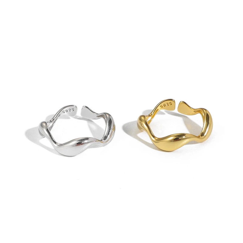 ENSHIR Fashion Irregular Wave Smooth Gold Plated Ring for Women Men Geometric Ring Wholesale, Gold/silver
ENSHIR Fashion Irregular Wave Smooth Gold Plated Ring for Women Men Geometric Ring Wholesale, Gold/silver