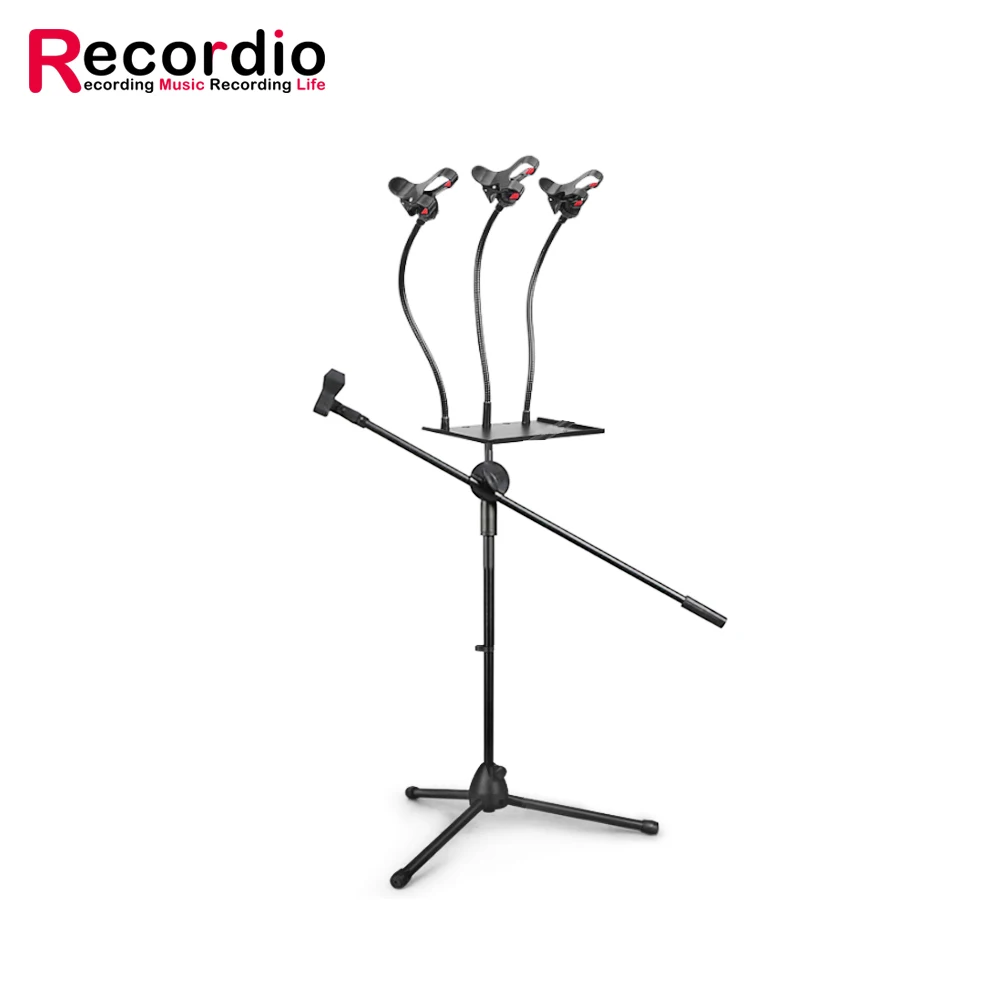 GAZ-104A Professional bracket tripod floor metal microphone stand rotatable and foldable stand, Black
GAZ-104A Professional bracket tripod floor metal microphone stand rotatable and foldable stand, Black