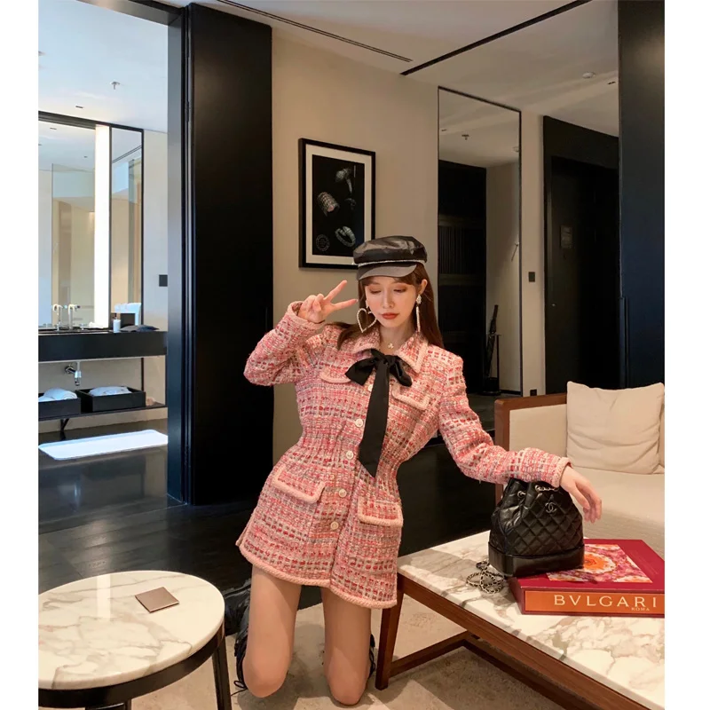 Fashion Popular Plaid Blazer Single Breasted Tweed Women Suit Jacket Coat Casual Waist Down Women Coats Winter and Autumn
Fashion Popular Plaid Blazer Single Breasted Tweed Women Suit Jacket Coat Casual Waist Down Women Coats Winter and Autumn