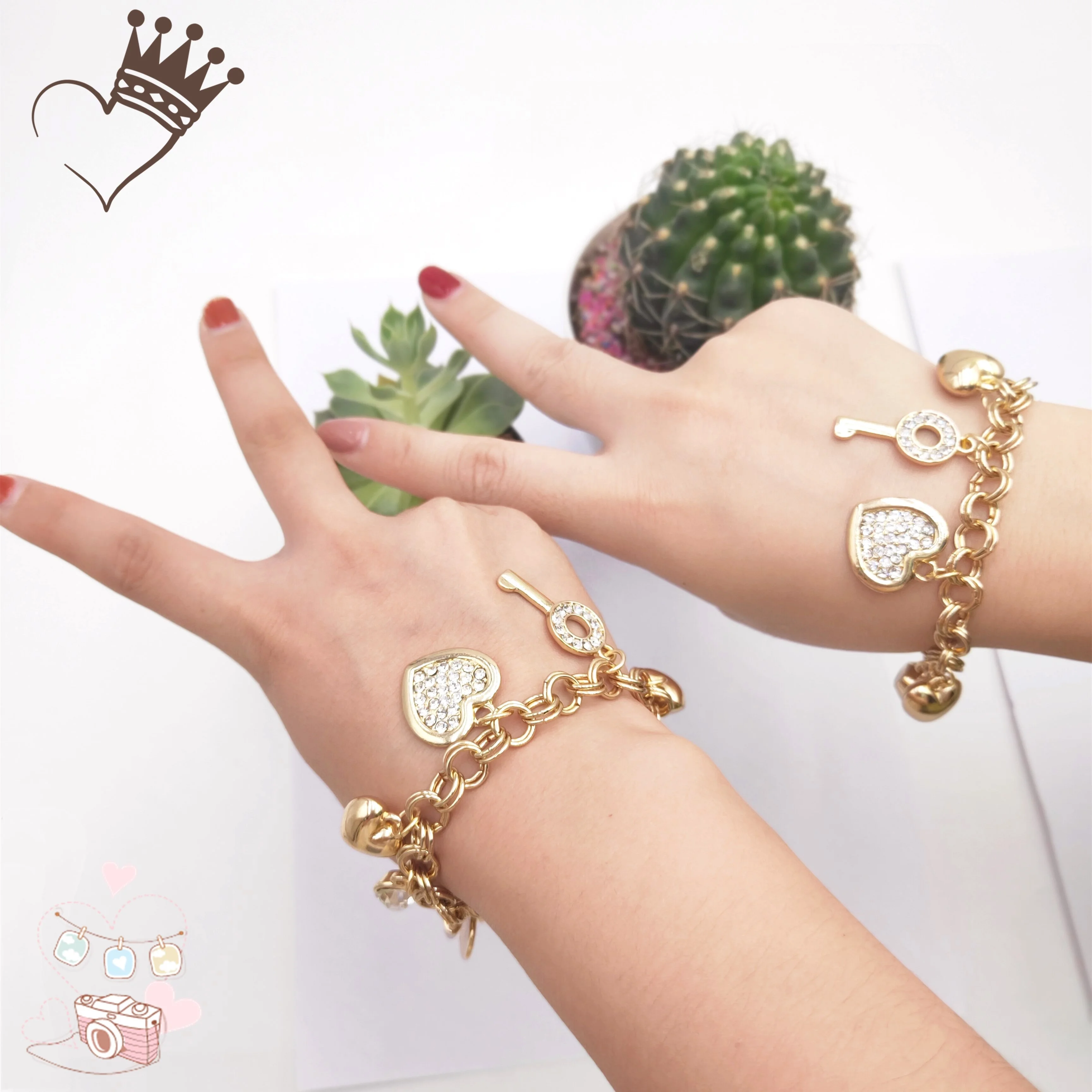 Chinese Factory Custom Heart Pendant Rose Gold Plated Chain Bracelet Women Jewelry Bracelets, 1 options
Chinese Factory Custom Heart Pendant Rose Gold Plated Chain Bracelet Women Jewelry Bracelets, 1 options