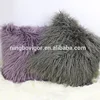 New Design Sofa Cushion Pillow Top Luxury Mongolian Lamb Fur Pillow