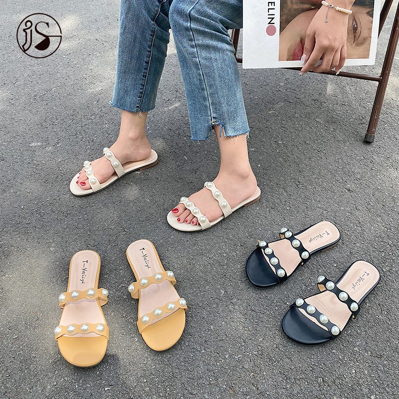 Versatile delicate slippers Women's slipper Pearl decorative fashion women's sandals Double-strap new design women's slippers
Versatile delicate slippers Women's slipper Pearl decorative fashion women's sandals Double-strap new design women's slippers