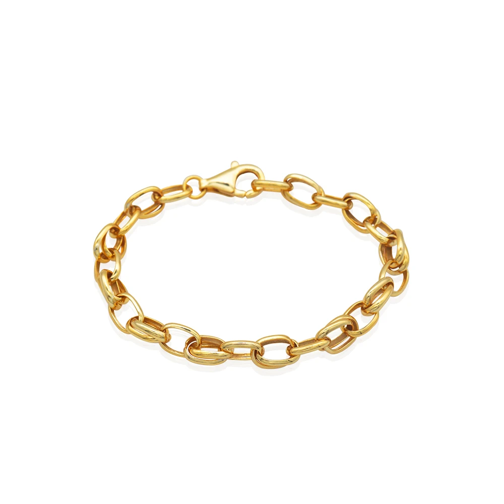 Chris April In stock fine jewelry trendy 925 sterling silver 18k gold plate link chain bracelet for women
Chris April In stock fine jewelry trendy 925 sterling silver 18k gold plate link chain bracelet for women
