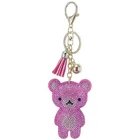 New Year Gift Shiny Mini Bear Inlaid Rhinestone Key Chains