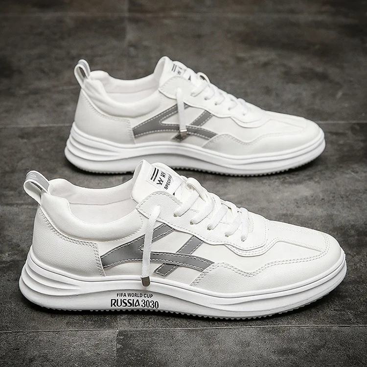 China Factory OEM Custom Casual Sneakers White Sports Men Running Shoes, Red blue white, grey white, orange white