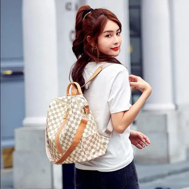 New Plaid Backpack Fashion Trend All-Match Lady 20-35 Backpack, As the picture shows
New Plaid Backpack Fashion Trend All-Match Lady 20-35 Backpack, As the picture shows