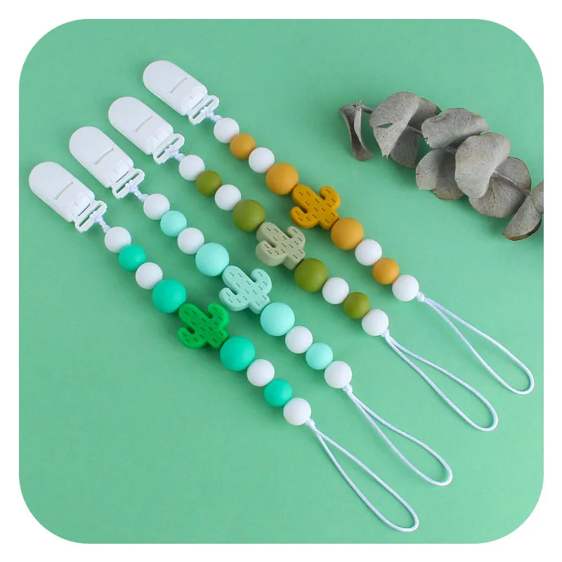 New Arrive Bpa Free Silicone Cactus Pacifier Clips Chain Infant Teething Anti Drop Pacifier Holder Chain
New Arrive Bpa Free Silicone Cactus Pacifier Clips Chain Infant Teething Anti Drop Pacifier Holder Chain