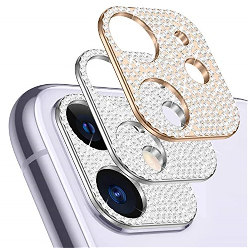 Bling Crystal Glitter Camera Lens Protector For iPhone 11 12 Mini Pro Max Fashion Diamond Lens Protection Bumper PC Cover
Bling Crystal Glitter Camera Lens Protector For iPhone 11 12 Mini Pro Max Fashion Diamond Lens Protection Bumper PC Cover